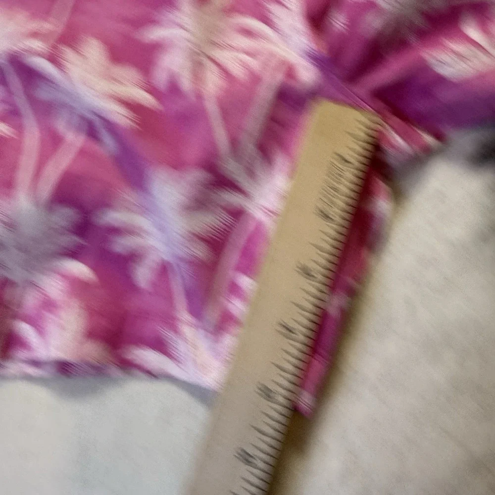 Stella Parker Shorts Womens Size 12 Pink Palm Tree Print Chino Beach Tropical - Picture 5 of 8